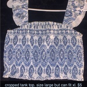 super girly cropped tank!